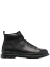 Camper Brutus Lace-up Boots In Black