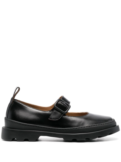 Camper Chunky Leather Pumps In Black