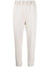 Fabiana Filippi Elasticated-waist Slip-on Track Pants In Neutrals
