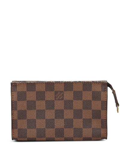 Pre-owned Louis Vuitton 1997  Cosmetic Pouch In Brown