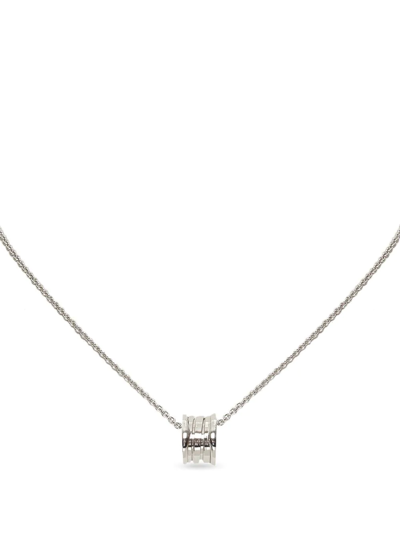 Pre-owned Bvlgari B.zero1 Pendant Necklace In Silver