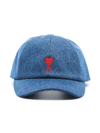 Ami Alexandre Mattiussi Ami Logo Embroidered Baseball Cap In Blue