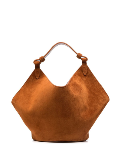 Khaite Mini Lotus Bag In Brown