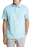 Peter Millar Drum Performance Jersey Polo In Willow Mist