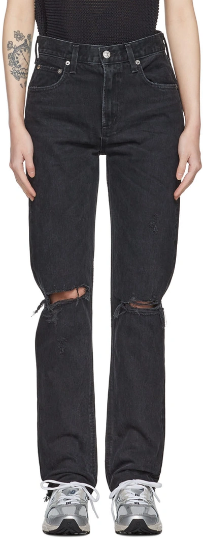 Agolde Black Cherie Jeans In Distortion