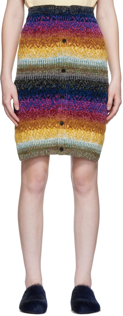 Marni Knit Midi Skirt In Multicolor