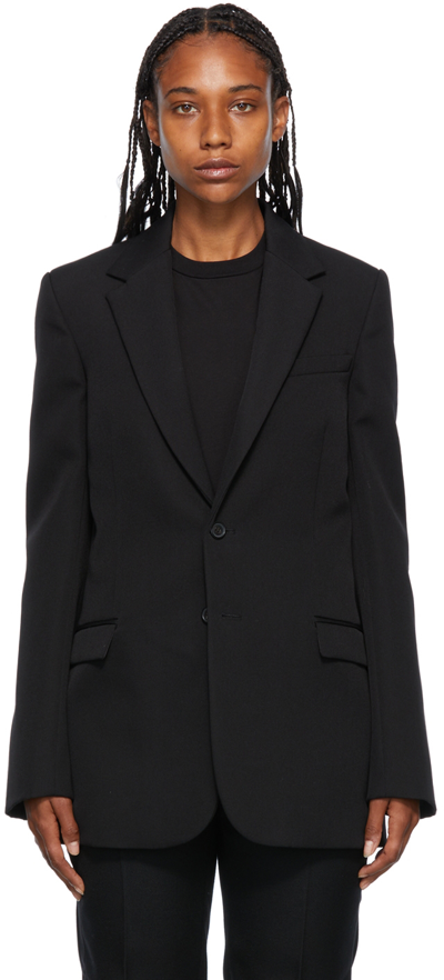 Wardrobe.nyc Single-breasted Wool Blazer In Black