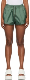 Wardrobe.nyc Spray Drawstring-waist Shorts In Green