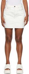 Wardrobe.nyc Denim Miniskirt In White