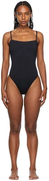 Wardrobe.nyc Matte Lycra One Piece Swimsuit In Black