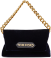 TOM FORD NAVY MINI CHAIN SHOULDER BAG