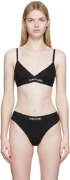 Tom Ford Stretch-modal Jersey Soft-cup Triangle Bra In Black