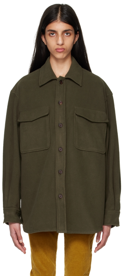 6397 Khaki Polyester Jacket In Army