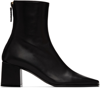 Reike Nen Black Cube Heel Basic Boots In Black