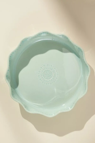 Anthropologie Old Havana Pie Dish In Mint