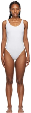 Wolford Jamaika Seamless Scoop-neck Tank Bodysuit In White