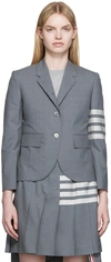 THOM BROWNE GRAY 4-BAR BLAZER