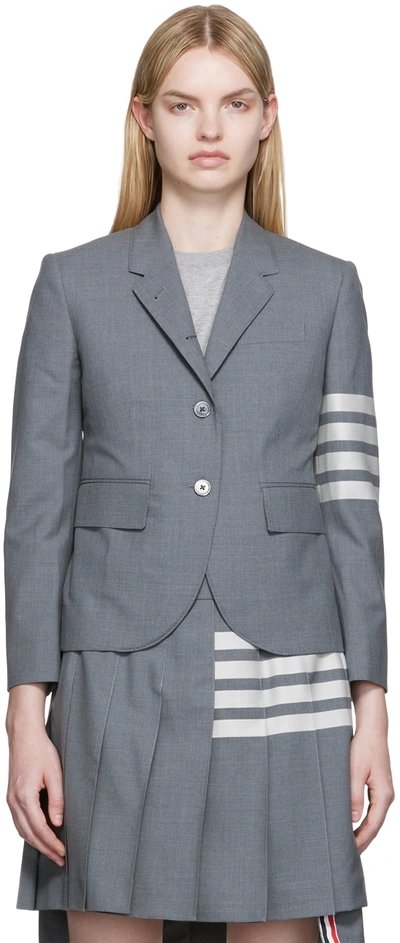 Thom Browne '4-bar' Single-breasted Blazer In 035 Med Grey