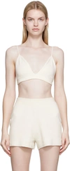 Joseph Off-white Towelling Bra In 0045 Ivory