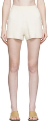 Joseph Off-white Towelling Shorts In 0045 Ivory