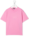 Balenciaga Kids' Bb Paris Icon Cotton T-shirt In Pink Pink