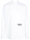 Dsquared2 Logo-print Long-sleeve Shirt In White