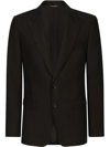 Dolce & Gabbana Tailored Suit Jacket With Notch Lapels In Black