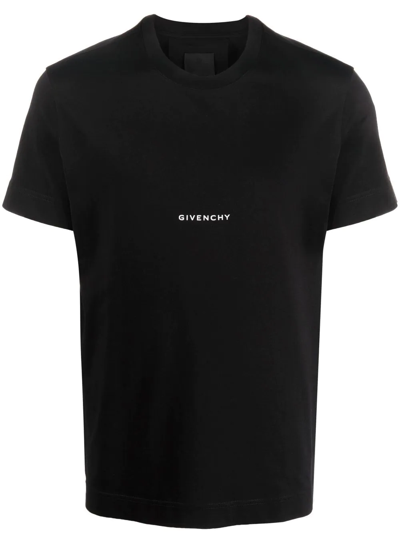 Givenchy Logo-print Short-sleeve T-shirt In Black