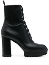 GIANVITO ROSSI RICCEO 105MM LACE-UP BOOTS