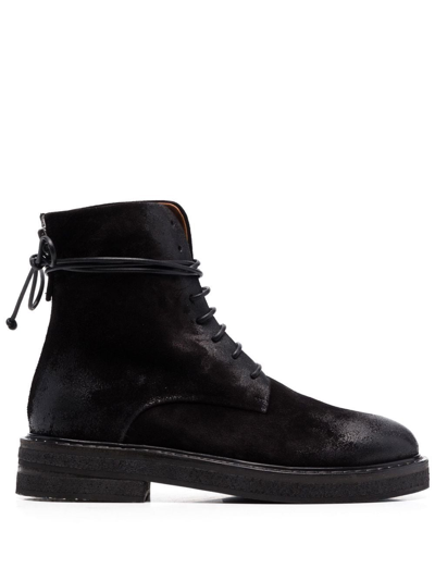 Marsèll Smooth Leather Ankle Boots In Black