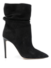 PARIS TEXAS STILETTO SLOUCHY 110MM ANKLE BOOTS