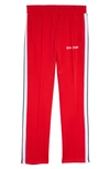 Palm Angels Classic Logo Track Pants In Red White