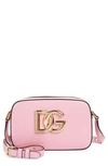 Dolce & Gabbana 3.5 Leather Camera Crossbody Bag In 80469 Medium Pink