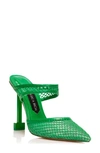 Jessica Rich Ysabelle Fishnet Pointed Toe Pump In Green