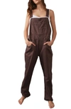 Free People We The Free Ziggy Denim Overalls In Mocha