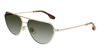 VICTORIA BECKHAM GREEN GRADIENT AVIATOR LADIES SUNGLASSES VB221S 723 6013