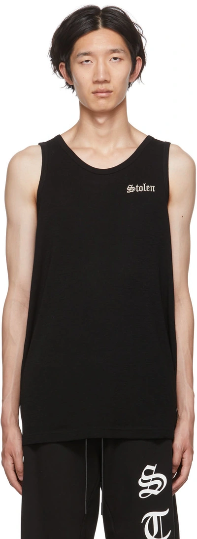 Stolen Girlfriends Club Black Base Layer Tank Top