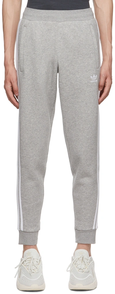 Adidas Originals Gray Adicolor Classics 3-stripes Lounge Pants In Med Gry Hth