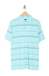 Pga Tour Short Sleeve Pigment Leisure Polo Shirt In Tanager Turq Htr
