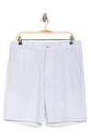 Pga Tour Micro Gingham Printed Golf Shorts In Bright White