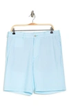 Pga Tour Micro Gingham Printed Golf Shorts In Tanager Turquois