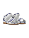 DOLCE & GABBANA MAJOLICA-PRINT LEATHER SANDALS