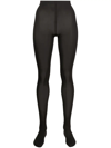 Falke High-waisted Tights In Black