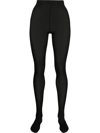 Falke Deluxe High-waisted Tights In Black