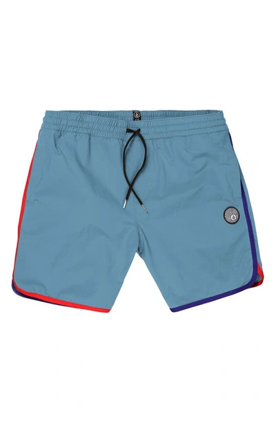 Volcom Men's Lido Liberators Trunks In Niagara