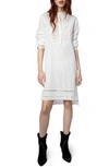 Zadig & Voltaire Redda Eyelet Tunic Dress In Judo
