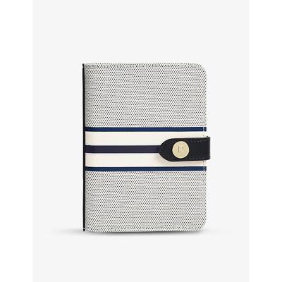 Paravel Cabana Recycled-canvas Passport Case In Black