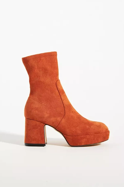 Silent D Otto Booties In Orange