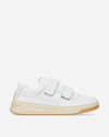 Acne Studios White Velcro Perey Sneakers In White