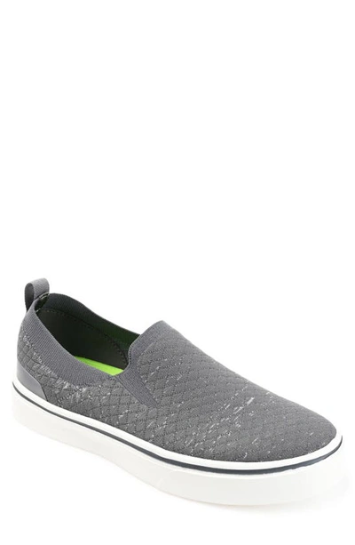 Vance Co. Men's Hamlin Casual Knit Slip-on Sneakers In Gray